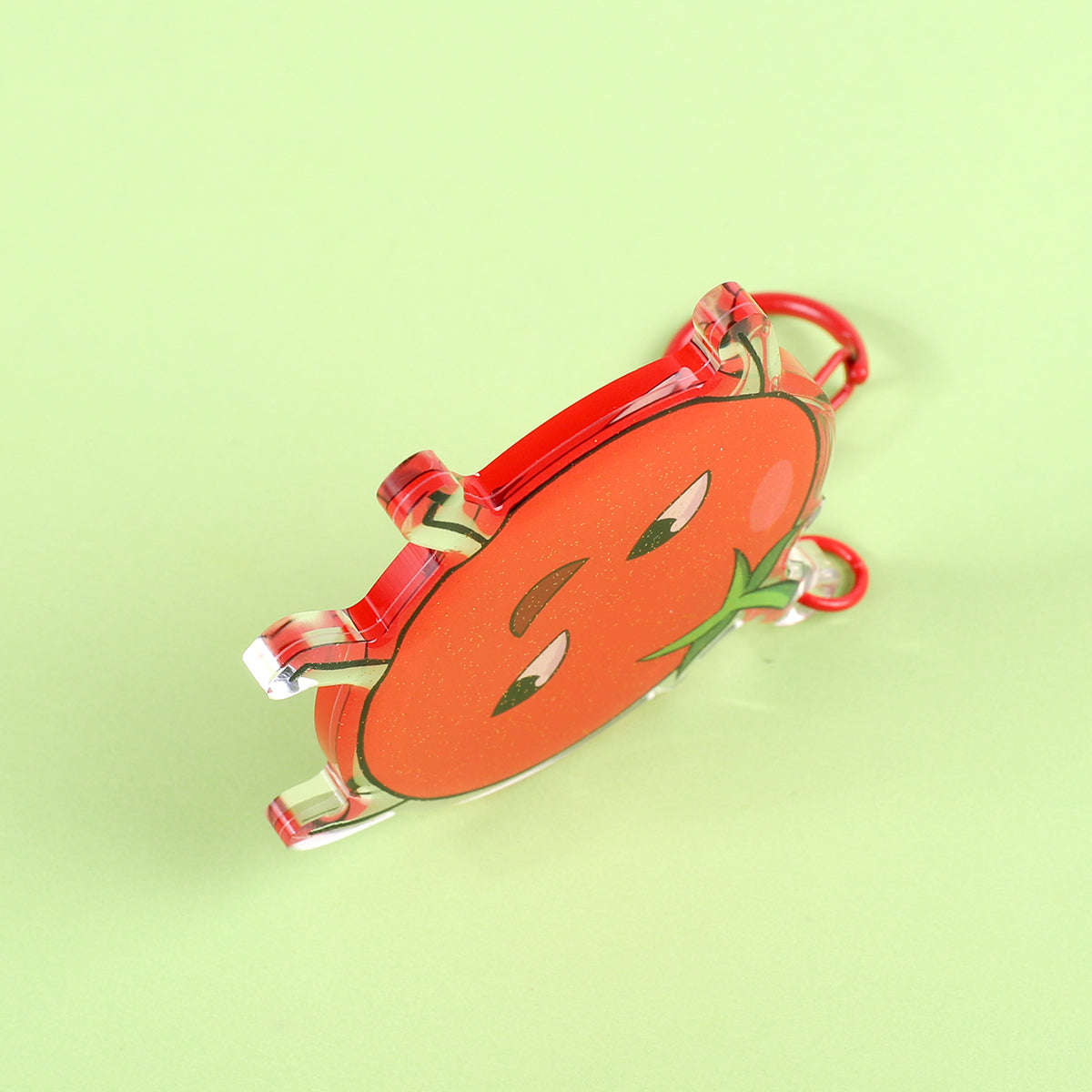 Dokibird Tomato - 2.5" Acrylic Charm