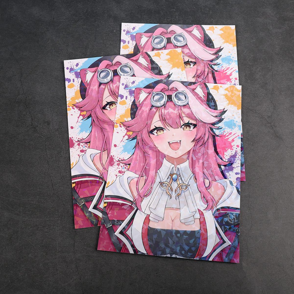 Raora Panthera - A5 Holographic Print