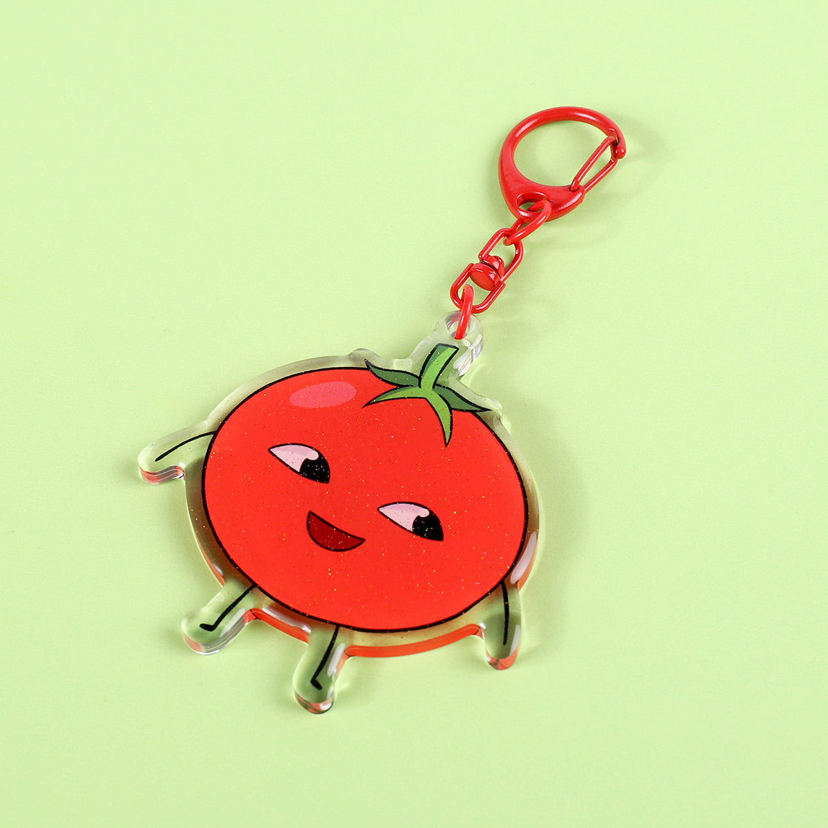 Dokibird Tomato - 2.5" Acrylic Charm