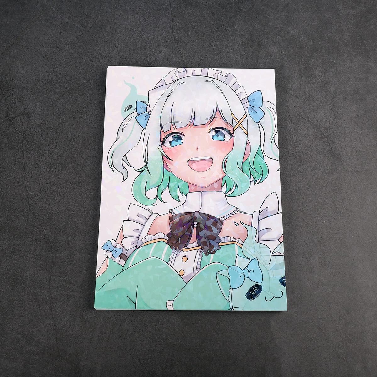 Maid Mint A5 Holographic Print