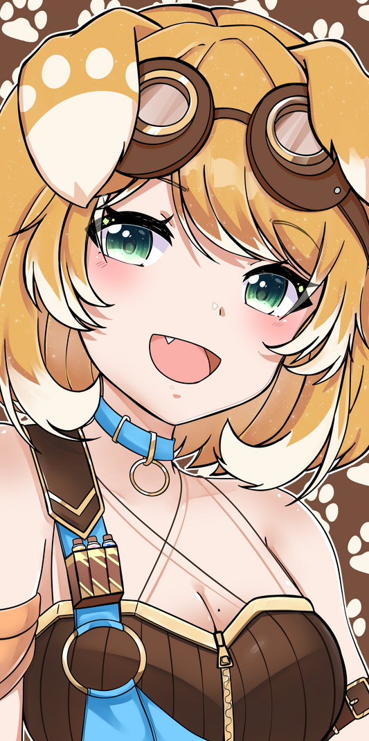 Bonnie Barkswell - Holographic Bookmark