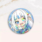 x1 Gawr Gura - Holographic Badge [MANU DISPATCH]