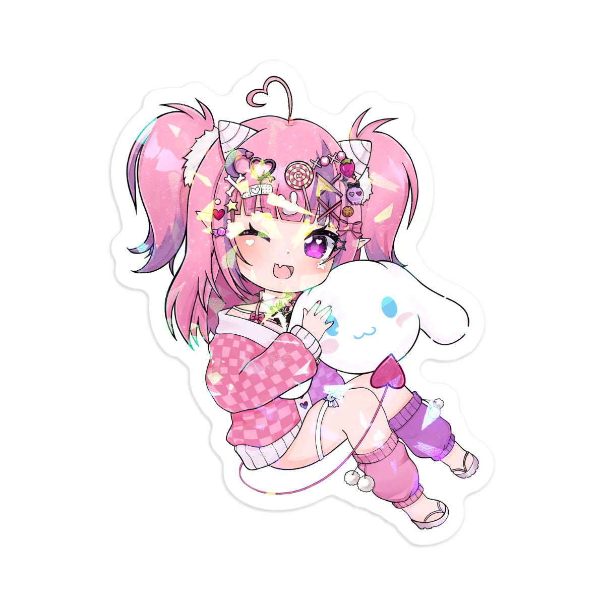 5x Ironmouse Holographic Stickers [MANU DISPATCH]