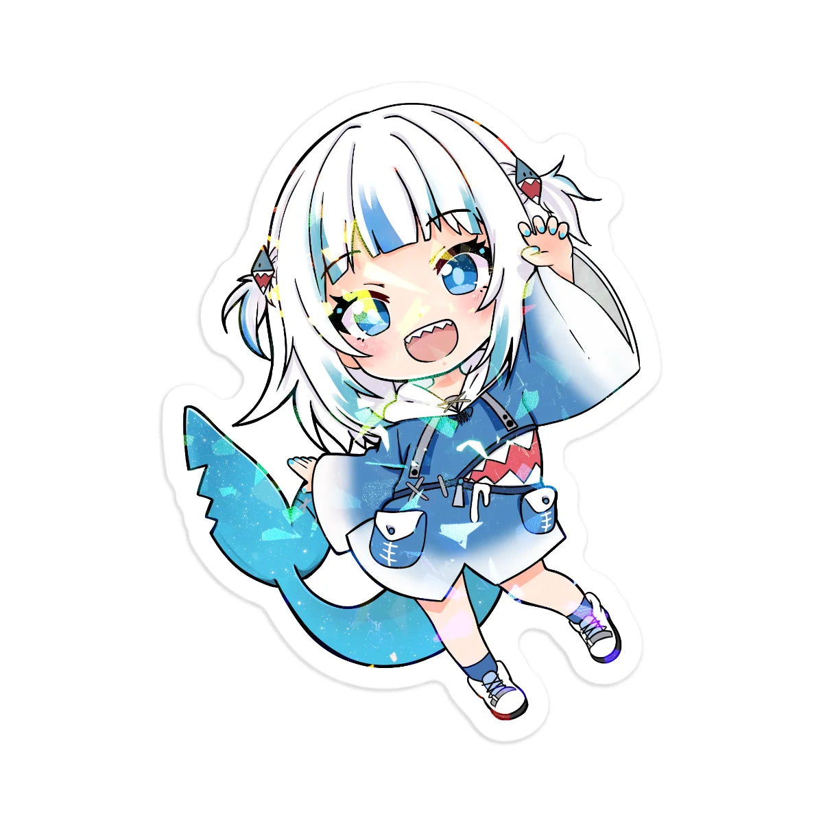 5x Gawr Gura Holographic Stickers [MANU DISPATCH]