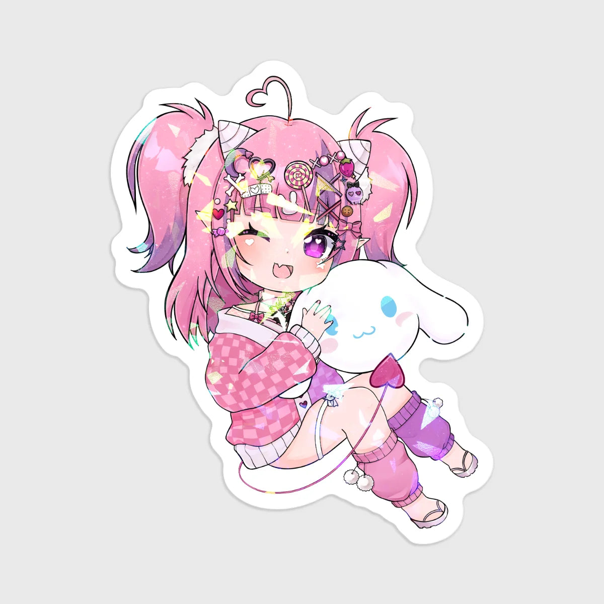 5x Ironmouse Holographic Stickers [MANU DISPATCH]