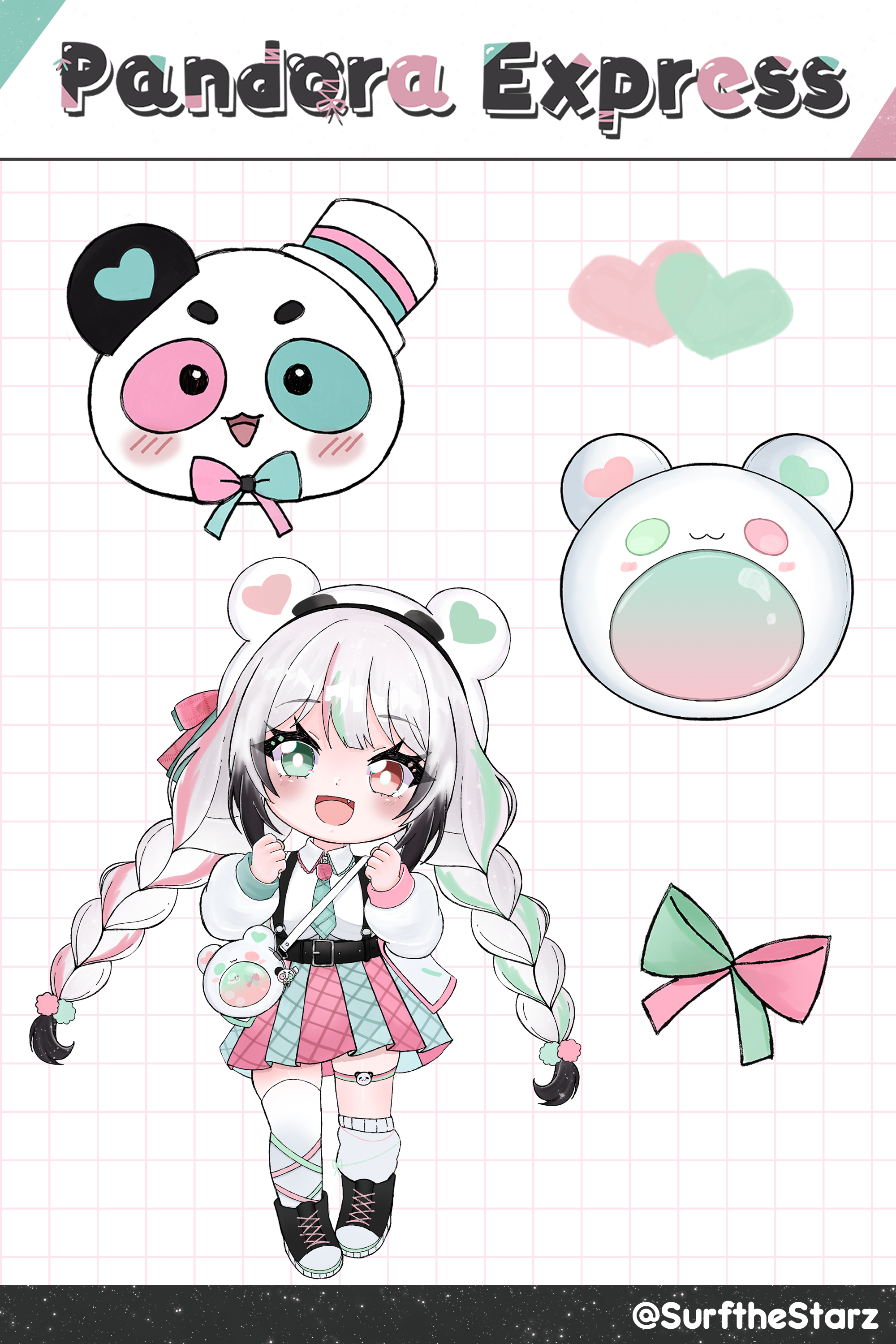 [PREORDER] Utano Pandora - A6 Sand Glitter Sticker Sheet