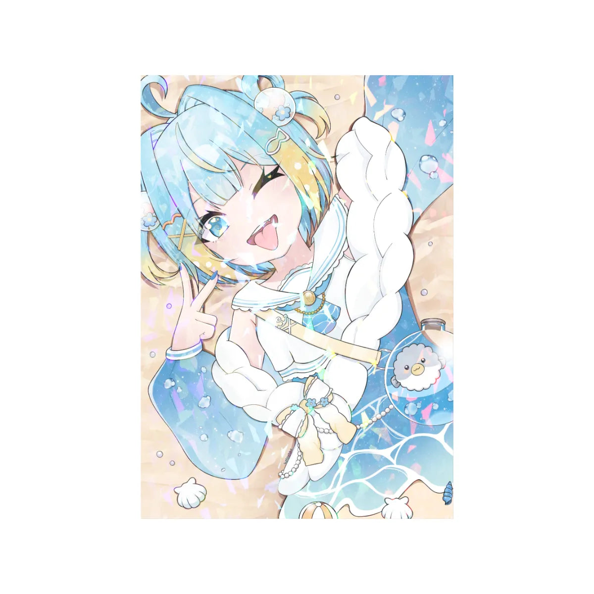 [PREORDER] Penny Puffball - A5 Holographic Print