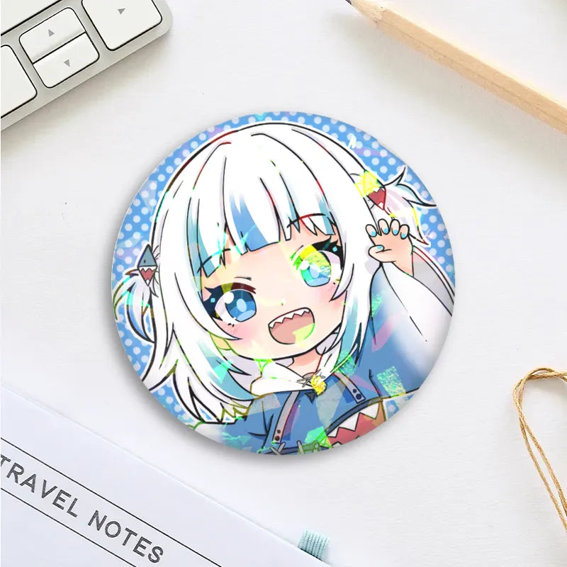 x1 Gawr Gura - Holographic Badge [MANU DISPATCH]