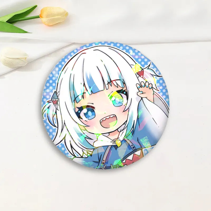 x1 Gawr Gura - Holographic Badge [MANU DISPATCH]