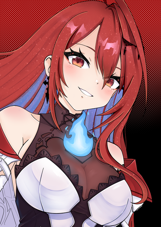 Elizabeth Rose Blodflame - A4 Print