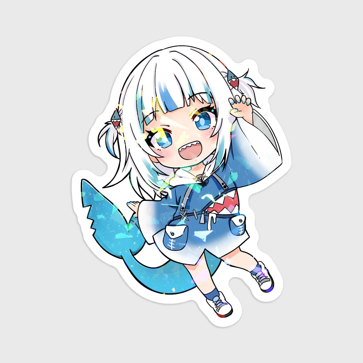 5x Gawr Gura Holographic Stickers [MANU DISPATCH]