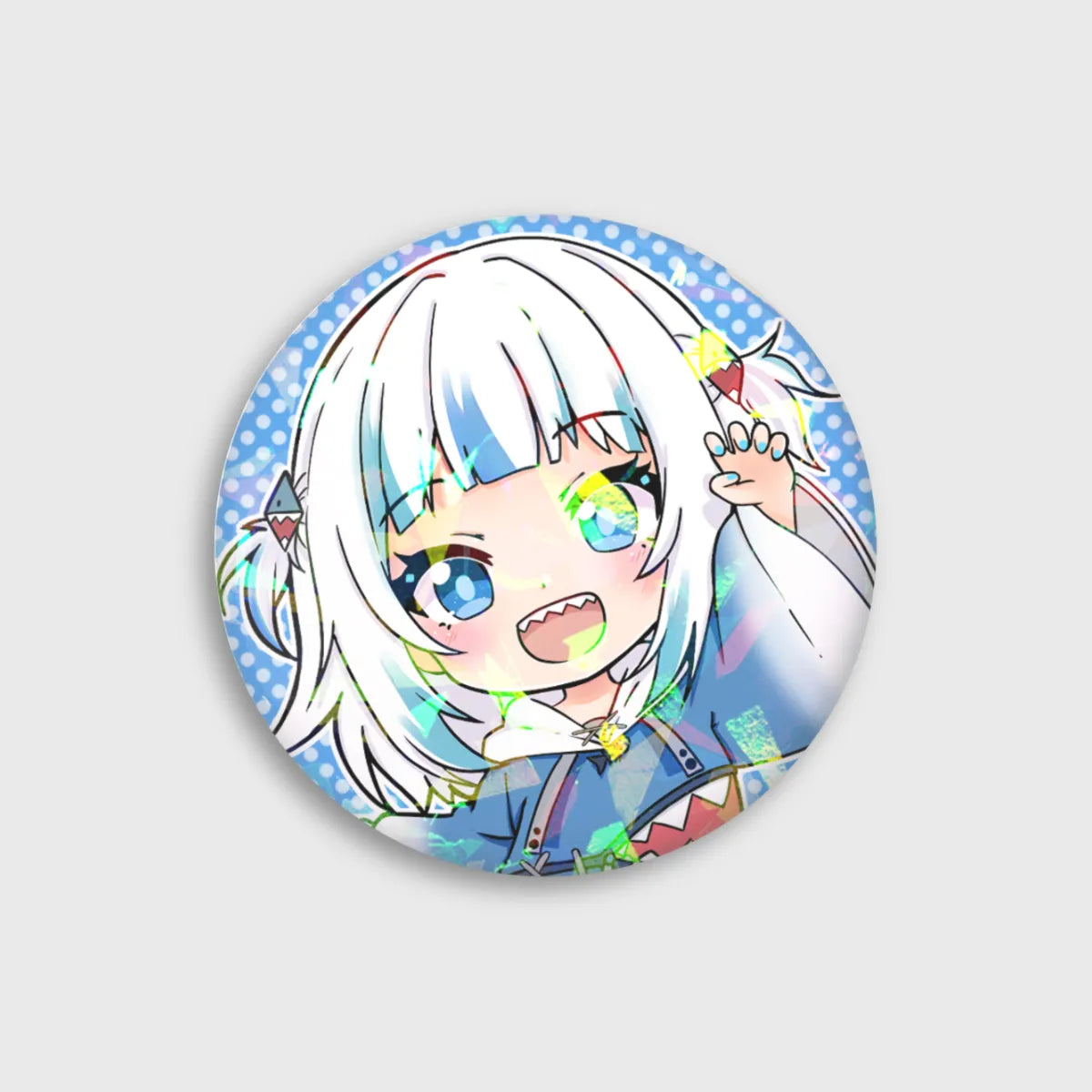 x1 Gawr Gura - Holographic Badge [MANU DISPATCH]