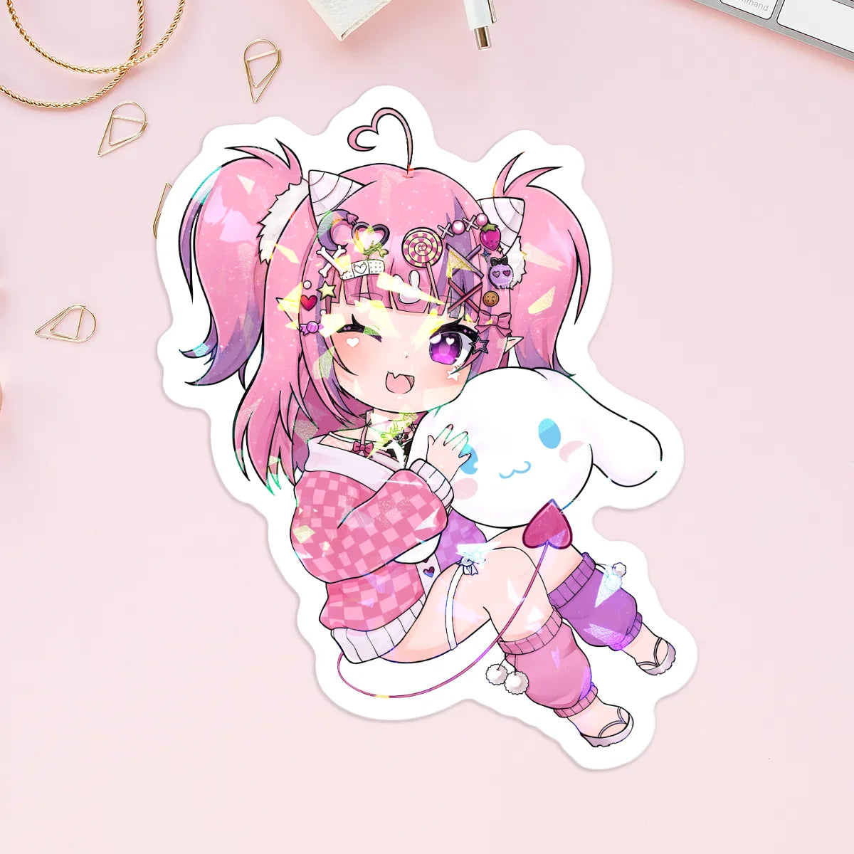 5x Ironmouse Holographic Stickers [MANU DISPATCH]