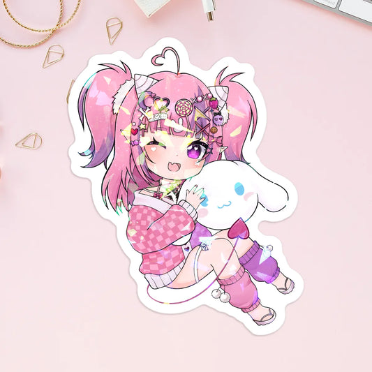 5x Ironmouse Holographic Stickers [MANU DISPATCH]