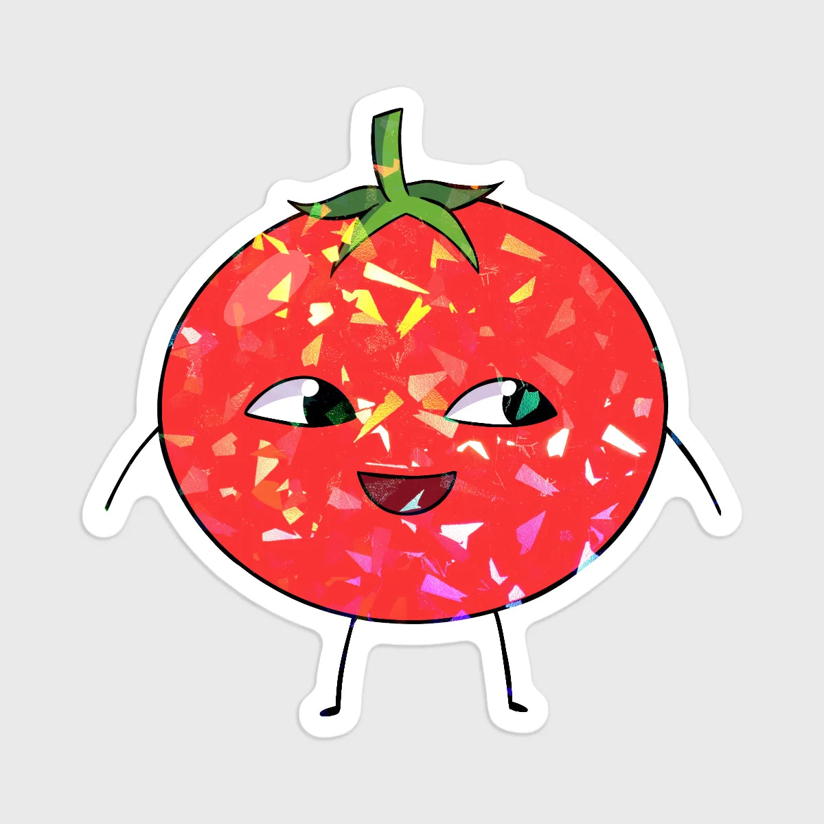 5x Doki Tomato Holographic Stickers [MANU DISPATCH]