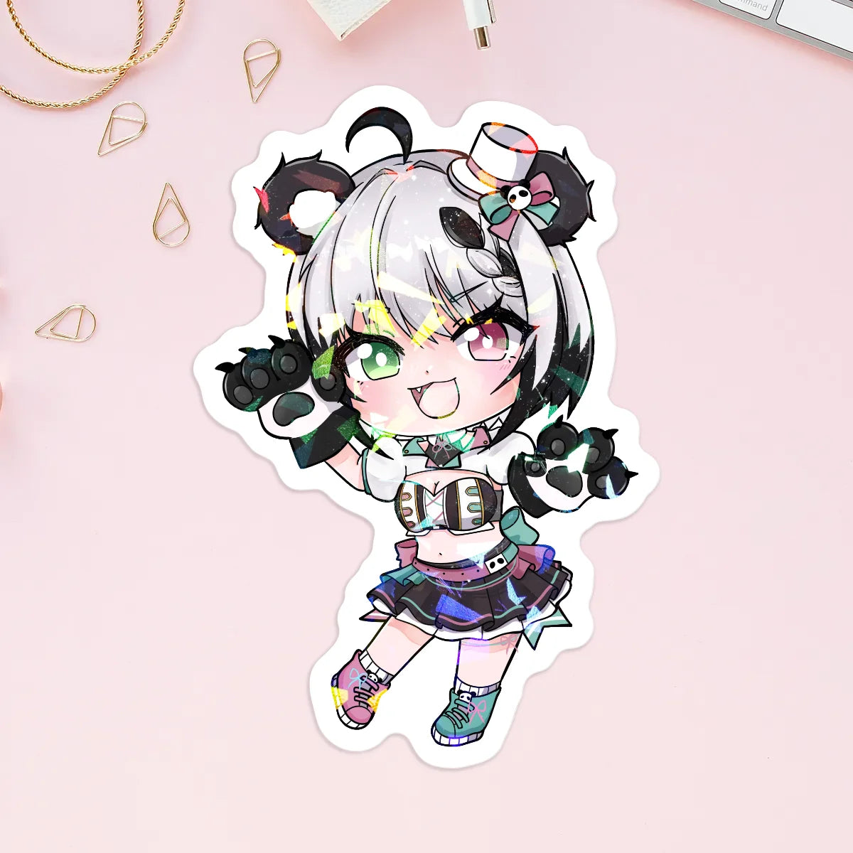 5x Utano Pandora Holographic Stickers [MANU DISPATCH]