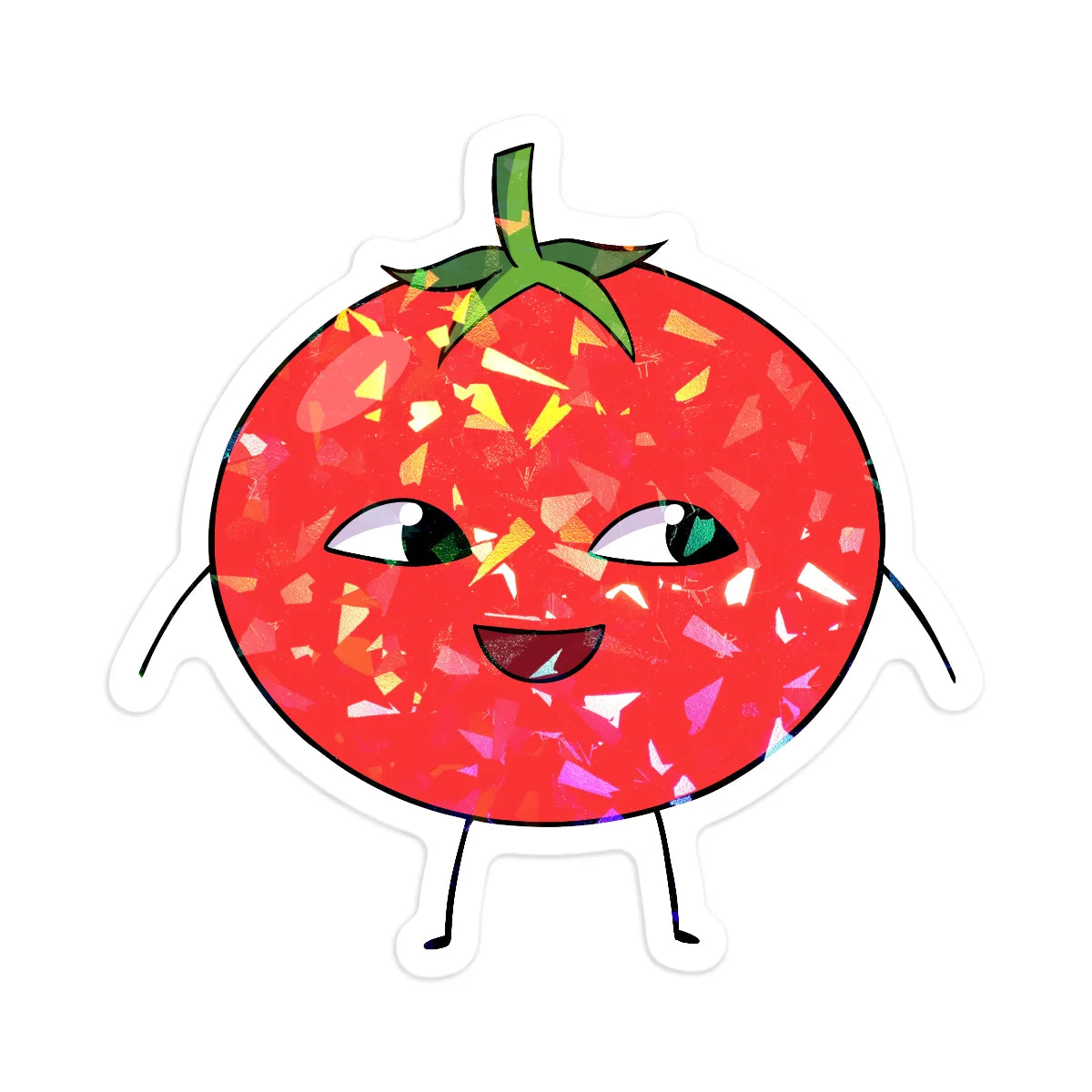 5x Doki Tomato Holographic Stickers [MANU DISPATCH]